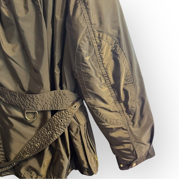 Burberry Brit Winter Balesdean Military Green Down Coat Red 3in1 - Picture 9 of 16